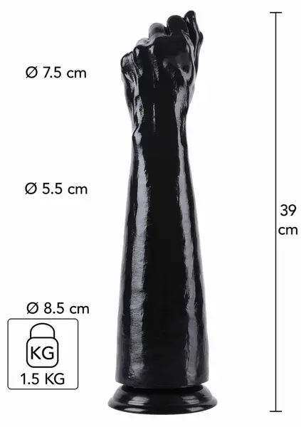 HIDDEN DESIRE Extreme Fist Fucker 39 cm XXL Intimate Machine Black