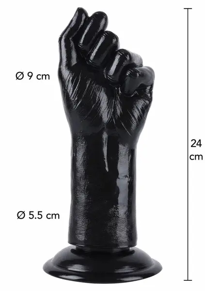 HIDDEN DESIRE Extreme Fist Fucker 24 cm XXL Anal Gear Black