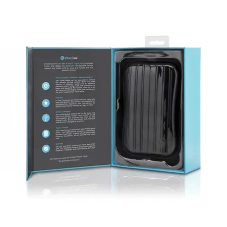 b-Vibe Triplet Vibrating Bead System Black Rechargeable 11.7cm