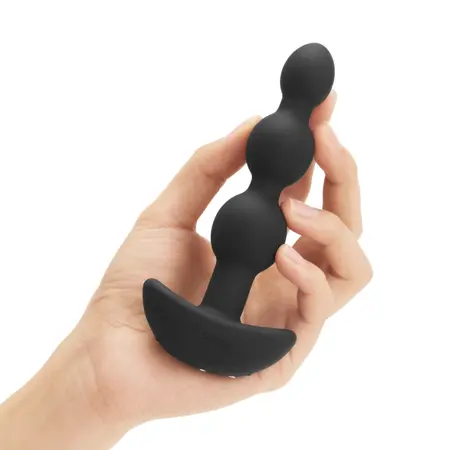 b-Vibe Triplet Vibrating Bead System Black Rechargeable 11.7cm