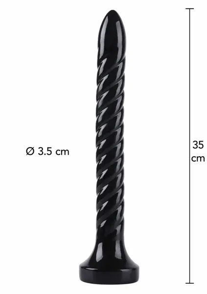 HIDDEN DESIRE Extreme Anal Serpent 35 cm XXL Intimate Trainer Black