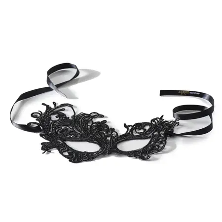 Dirty Little Secret Elegant Lace Eye Mask - Black, One Size