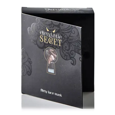 Dirty Little Secret Elegant Lace Eye Mask - Black, One Size