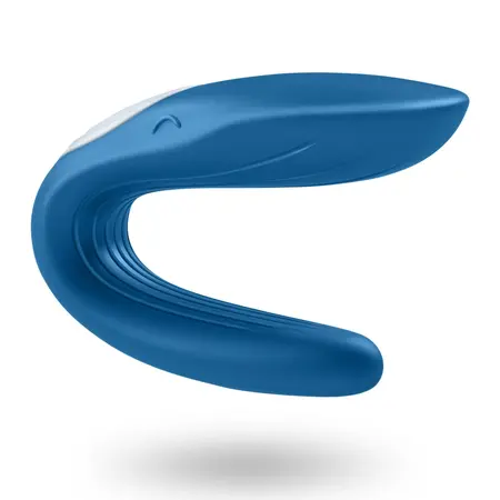 Satisfyer Partner Double Whale Couples Model, Waterproof, Blue Silicone