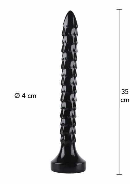 HIDDEN DESIRE Extreme Anal Snake 35 cm XXL Flexible Model Black