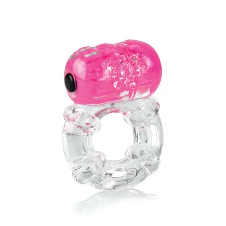 The Screaming O ColorPoP Big O Pink Vibrating Silicone Ring