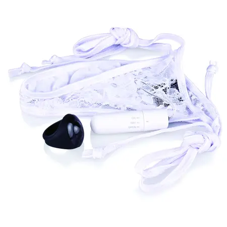 The Screaming O Remote Control Intimate Panty Vibe Set White, Adjustable