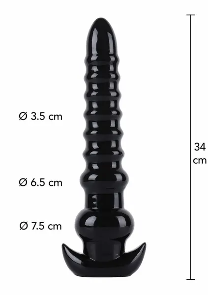HIDDEN DESIRE Extreme Anal Drill 34 cm XXL PVC Intimate Device