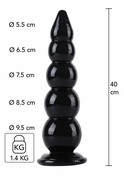 HIDDEN DESIRE Extreme Anal Gear Balls 40 cm - Flexible PVC System