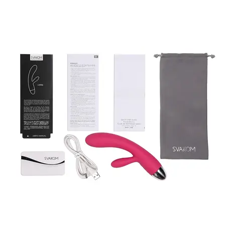 Svakom Lorna Touch Sensor Dual Motor Intimate Device Wine Red 176 mm