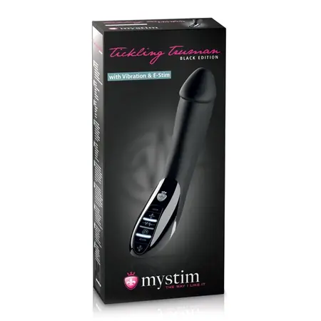 Mystim Tickling Truman Intimate System Black 27 cm - Dual Action & E-Stim