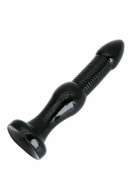 HIDDEN DESIRE Extreme Anal Intruder 28 cm XXL PVC Black Plug