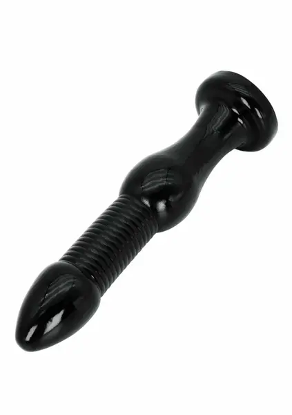 HIDDEN DESIRE Extreme Anal Intruder 28 cm XXL PVC Black Plug