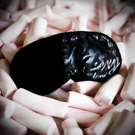 Bijoux Indiscrets Blind Passion Satin Eyemask - Elegant Black Accessory