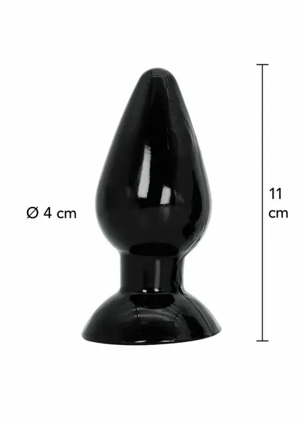 HIDDEN DESIRE Extreme Medium 11 cm Anal Plug - Smooth PVC, Wide Base