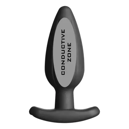 ElectraStim Silicone Noir Rocker Anal Plug Large, E-Stim, 14.5 cm