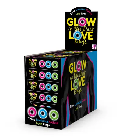 Loving Joy Glow in the Dark Set of 3 Flexible Intimate Rings