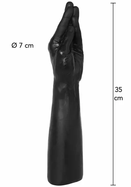 Extreme by Hidden Desire Heavy Hand Model XXL Black PVC 27 cm