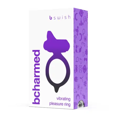 B Swish Bcharmed Classic Black - Silicone 5-Function Massaging Ring
