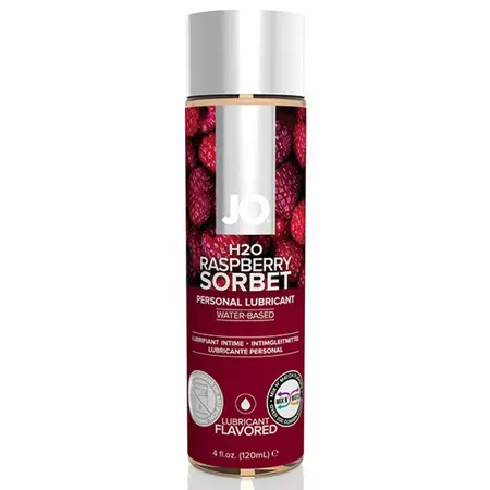 System JO H2O Raspberry Water-Based Lubricant 120ml Vegan Formula