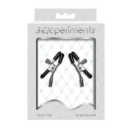 Sportsheets S&M Adjustable Silicone-Coated Nipple Clamps, Set of 2
