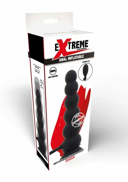 HIDDEN DESIRE Inflatable Suction Plug Expert Silicone Adjustable Black