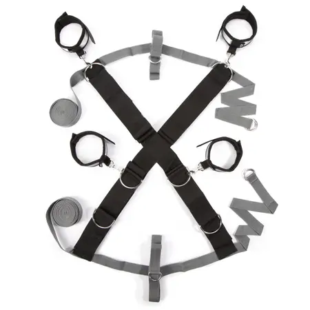 Fifty Shades of Grey Over the Bed Cross Restraint System with Soft Cuffs