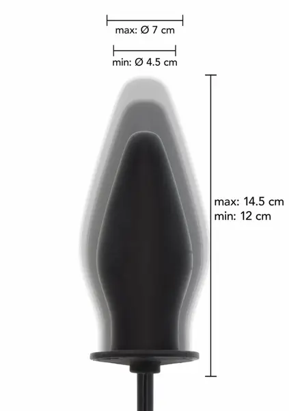 HIDDEN DESIRE EXTREME Inflatable Plug Advanced Silicone Black