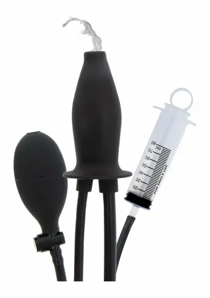 HIDDEN DESIRE EXTREME Inflatable Lubricating Plug Silicone Black