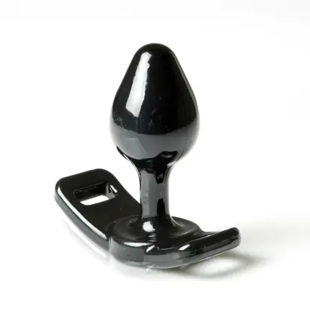 Perfect Fit Master Plug Small Black - Strap-On Compatible Plug, 8.9 cm