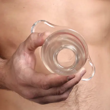 Perfect Fit Double Tunnel Plug Large Intimate System Clear 11.4 cm