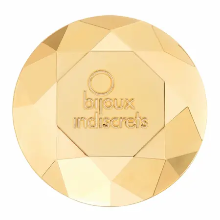 Bijoux Indiscrets Twenty One Vibrating Diamond - Gold-Plated Massager, 4.6x6.5cm