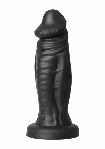 Devil Monster Silicone Intimate Machine with Suction Base, Large, Black