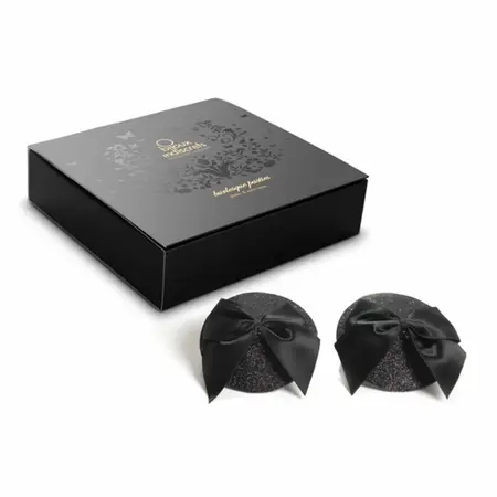 Bijoux Indiscrets Burlesque Pasties Bow Black - Decorative Adhesive Set