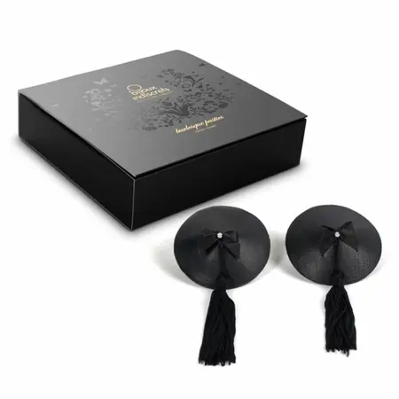 Bijoux Indiscrets Burlesque Decorative Black Adhesive Covers