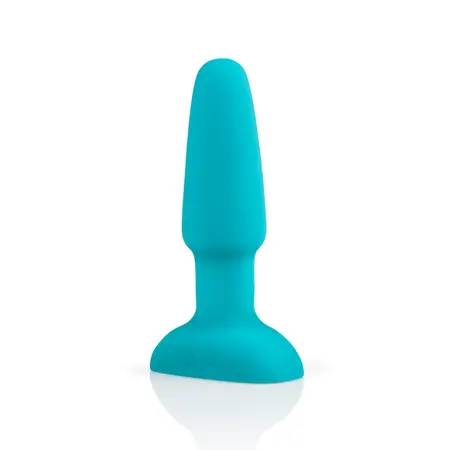 b-Vibe Rimming Plug 2 Teal - Rotating Beads & Remote, 15.2 cm Silicone
