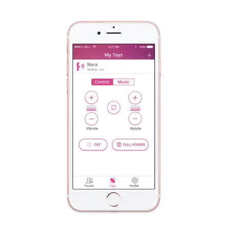 Lovense Nora Rotating Bluetooth Intimate Device Pink Medium