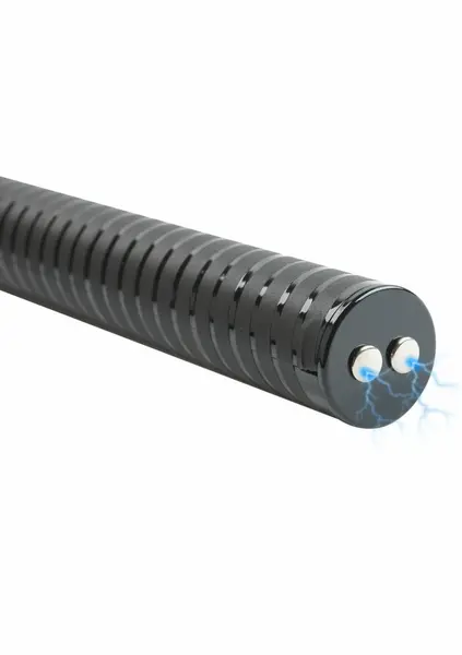 HIDDEN DESIRE Electro Shock Baton USB Rechargeable Black 28cm