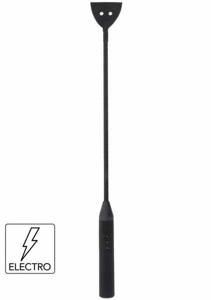 Electro Shock Riding Crop USB Rechargeable Black - Hidden Desire