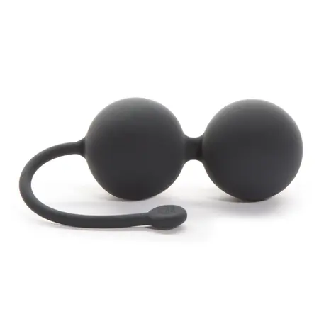 Fifty Shades of Grey Tighten and Tense Silicone Kegel Ball Set 70g Black
