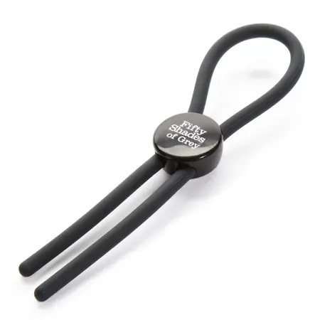 Fifty Shades of Grey Adjustable Silicone Performance Ring Black