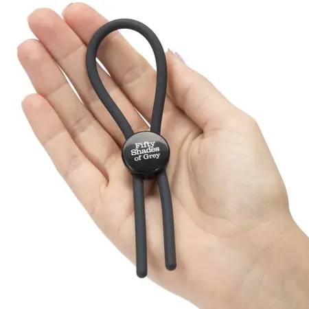Fifty Shades of Grey Adjustable Silicone Performance Ring Black