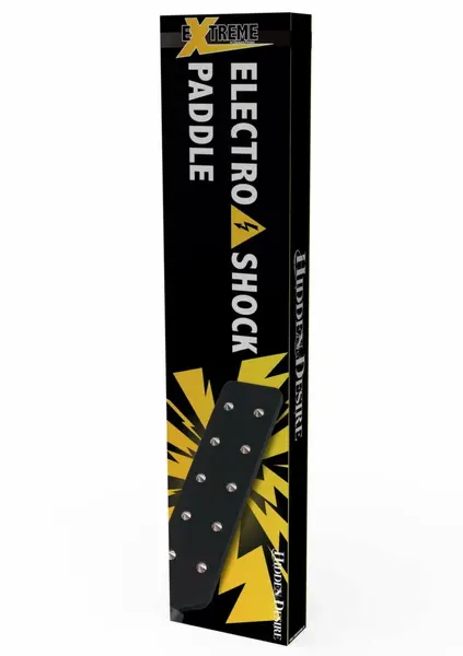 HIDDEN DESIRE Electro Shock Paddle Dual-Sided USB Rechargeable Black