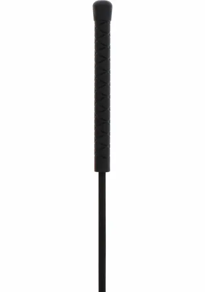 Ouch! Crop Whip Heart PU Leather - Precision Sensation Tool, Black