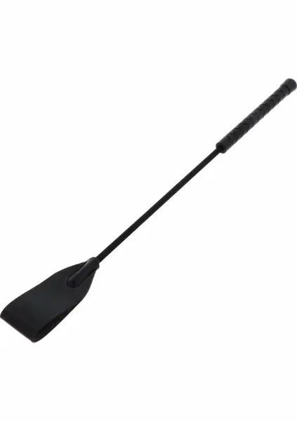 HIDDEN DESIRE EXTREME Flapper Crop Whip PU Leather Black 45cm