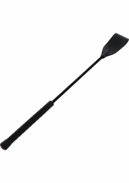 HIDDEN DESIRE EXTREME Flapper Crop Whip PU Leather Black 45cm