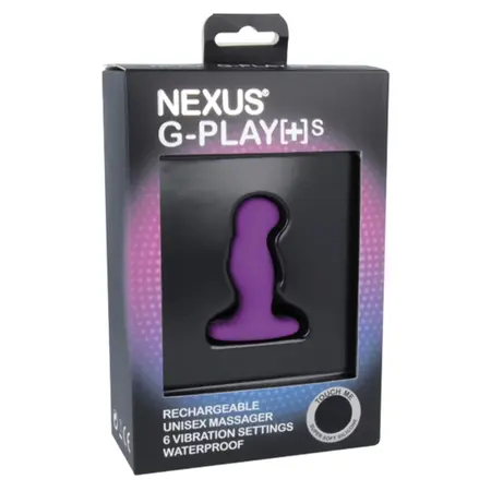 Nexus G-Play Plus Small Intimate Massager Purple 6 Modes Waterproof