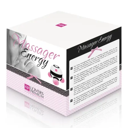 LoversPremium Energy Massager Compact Model with Luminous Balls 9x10cm