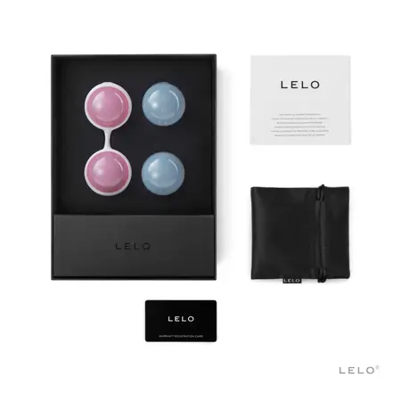 LELO Luna Beads Mini Kegel Exercise System 29mm Pink & Blue Set