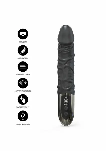 EXTREME by HIDDEN DESIRE Anal Power Vibrator Silicone Black